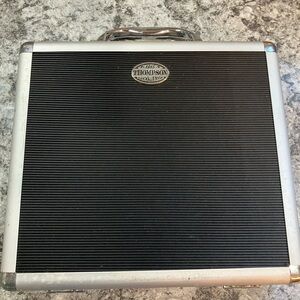 1915 Thompson & Co Inc Aluminum Metal Cigar Carrying Travel Case w/ Strap